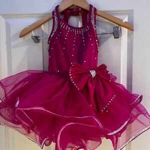Halter Crystal Bodice Tutu Dance Dress Weissman Showtime ﻿Size SC